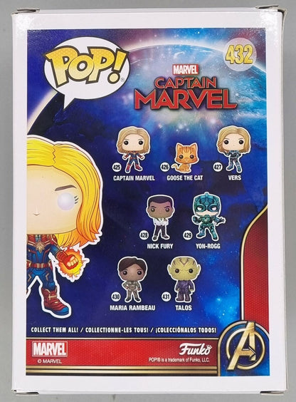 432 Captain Marvel (Powered Up) Glow Marvel Captain Marvel Funko POP