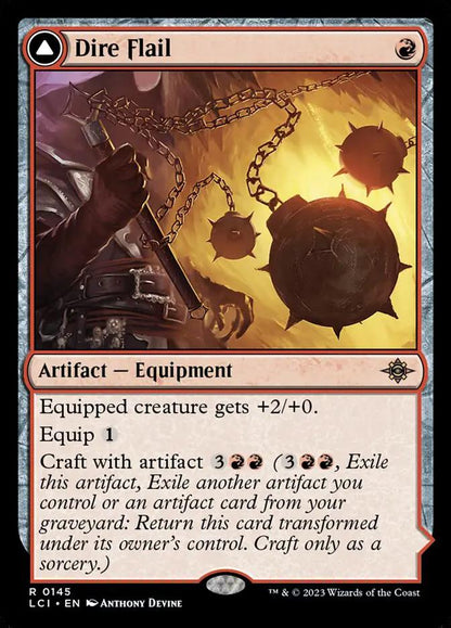 145 - Dire Flail // Dire Blunderbuss - The Lost Caverns of Ixalan - Normal - Magic: The Gathering Card