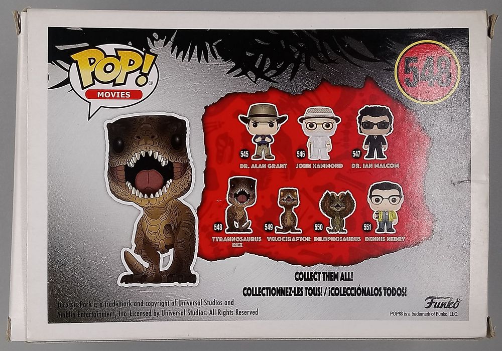 548 Tyrannosaurus Rex - Jurassic Park - Box Damaged Funko POP