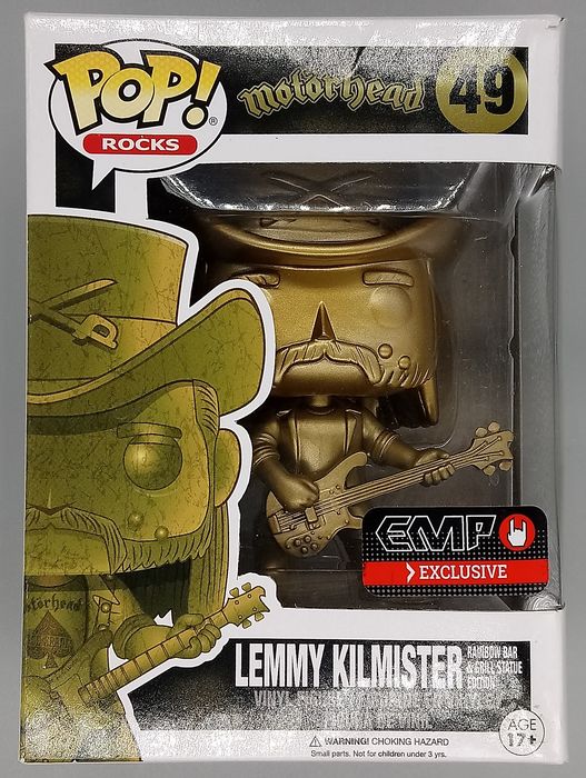 49 Lemmy Kilmister (Rainbow Bar & Grill Statue) Moto Box Damaged Funko POP Funko