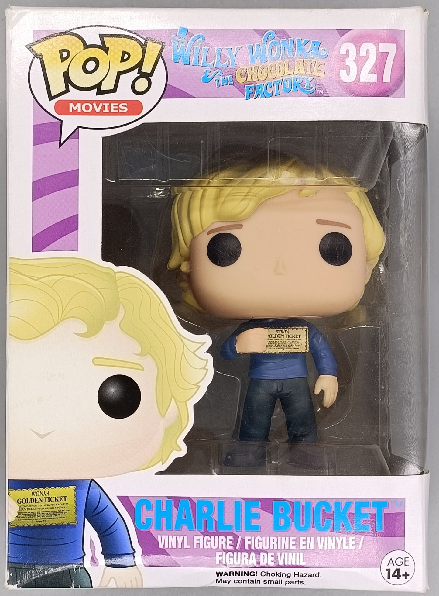 327 Charlie Bucket - Willy Wonka And The Chocolate Factory Box Damaged Funko POP