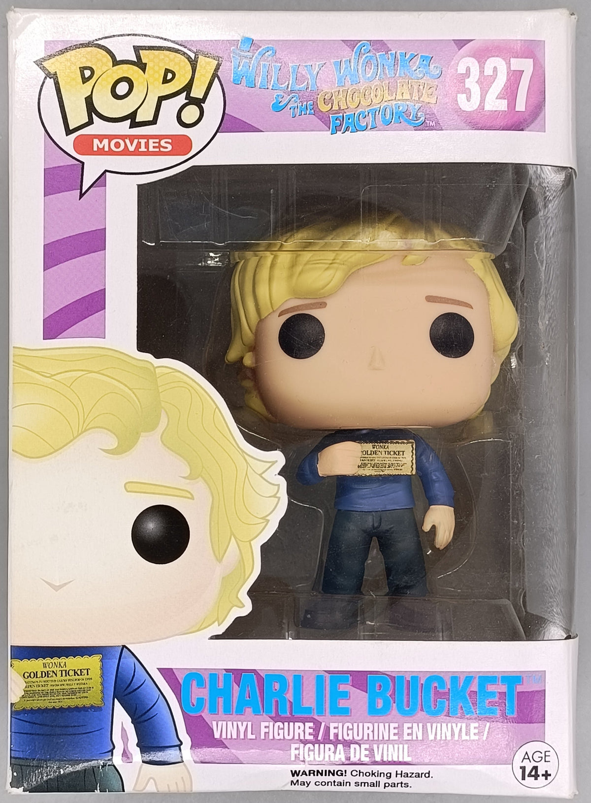 327 Charlie Bucket - Willy Wonka And The Chocolate Factory Box Damaged Funko POP Funko