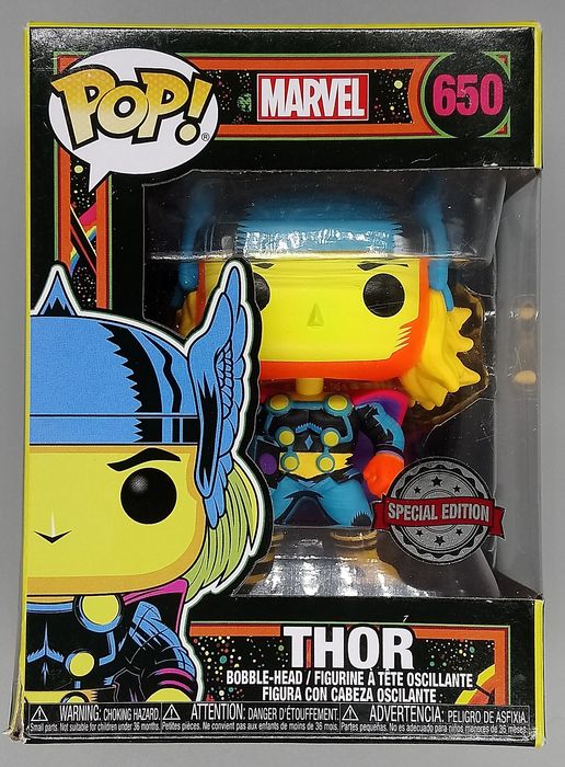 650 Thor (Blacklight) - Marvel - Box Damaged Funko POP