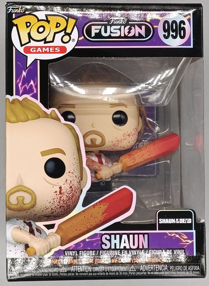 996 Shaun (Bat) - Shaun of the Dead - Funko Fusion - Funko POP - Box Damaged Funko