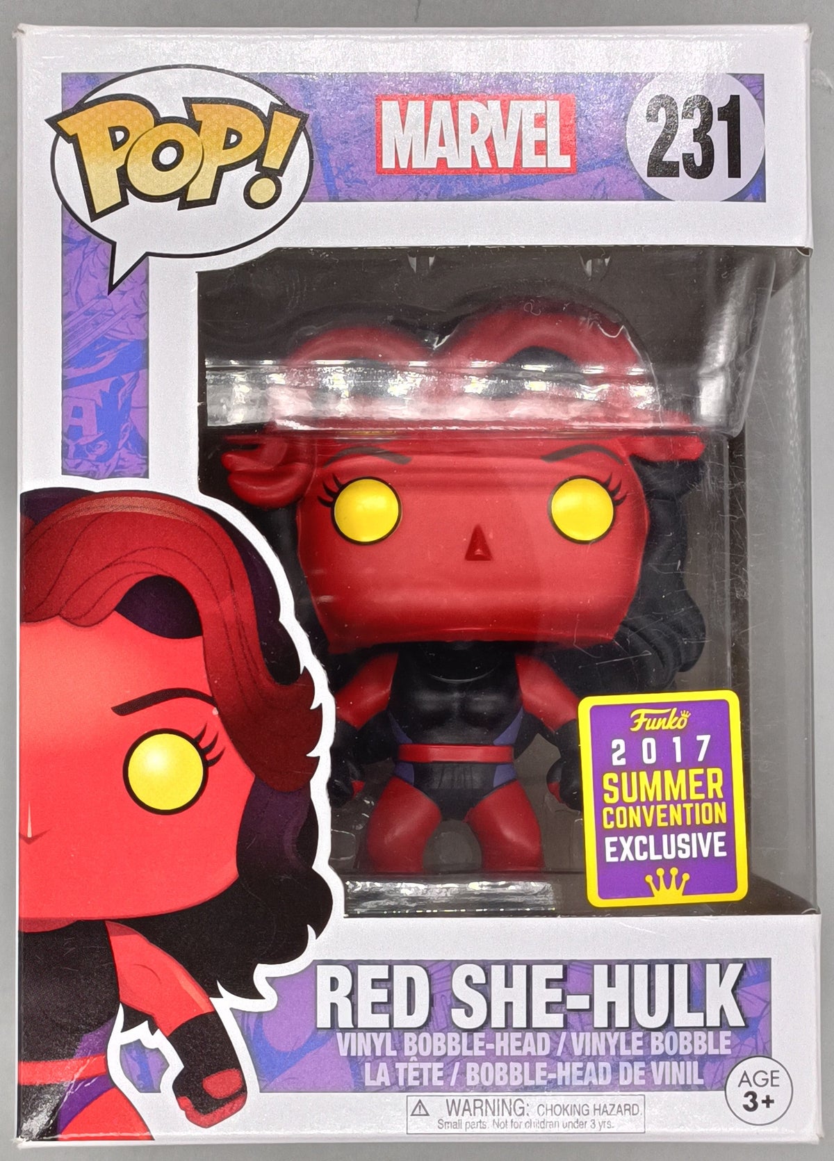231 Red She-Hulk - Marvel - 2017 Con Funko POP Funko