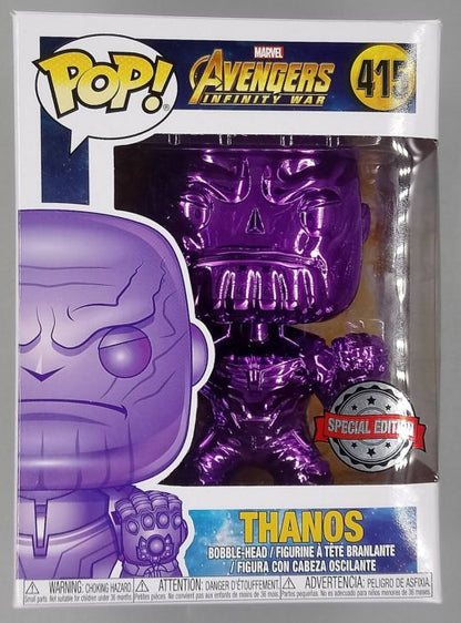 415 Thanos (Purple- Closed Fist) - Chrome - Marvel Infinity War Funko POP Funko