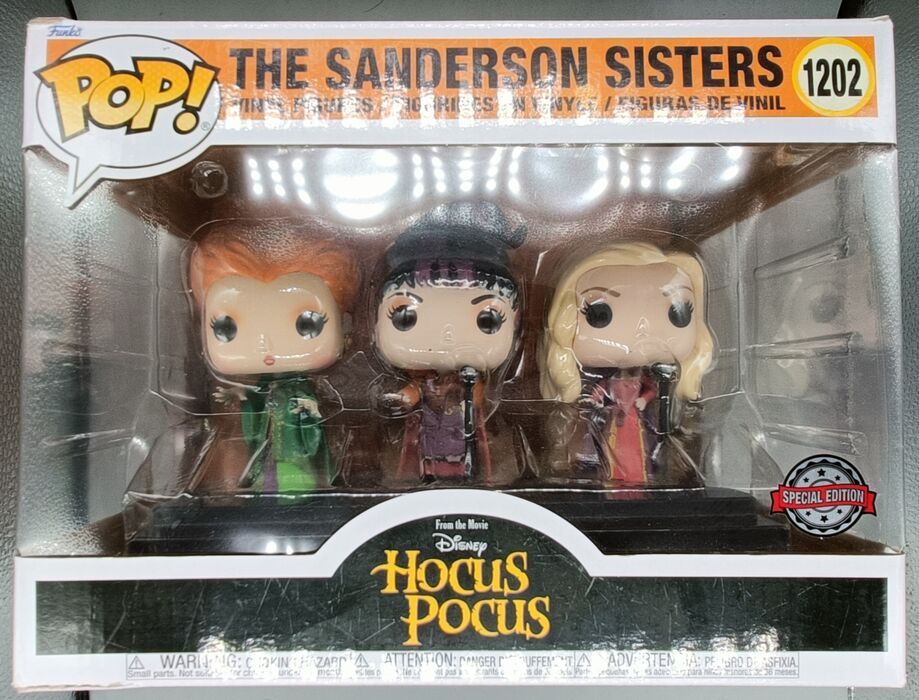 1202 The Sanderson Sisters - Disney Hocus Pocus I Put a Spell on You Movie Moment - Box Damaged Funko POP Funko