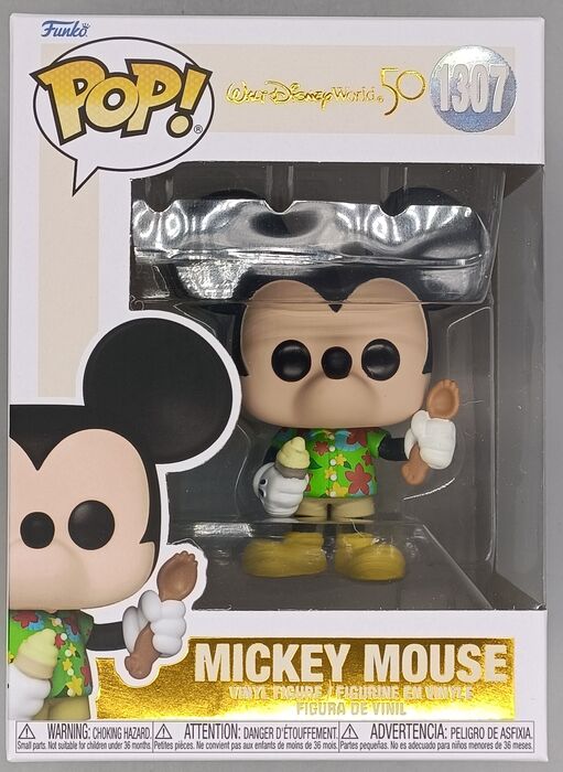 1307 Mickey Mouse (Aloha) - Disney - Brand New Funko POP in Protector Funko