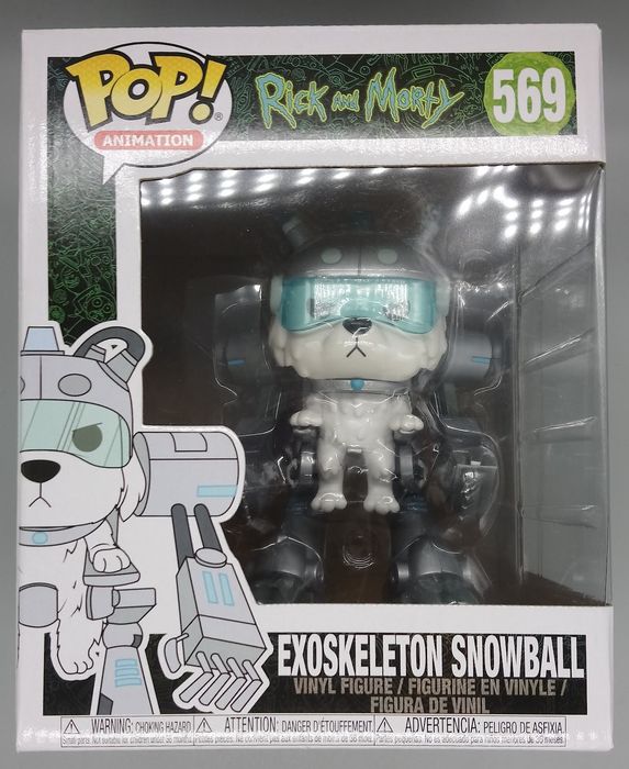 569 Exoskeleton Snowball 6 Inch - Rick and Morty Box Damaged Funko POP