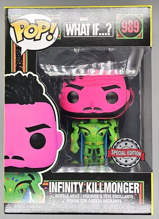 989 Infinity Killmonger Blacklight - Marvel What if...? Funko POP Funko