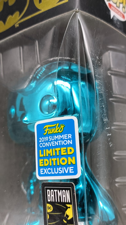 144 Batman (Teal) - Chrome - DC - 2019 Con - Box Damaged Funko POP