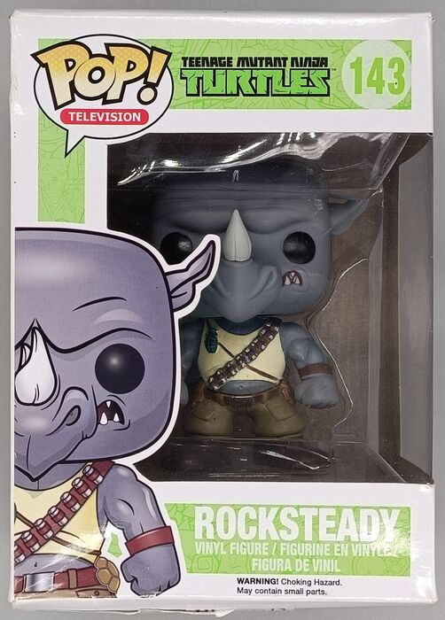 143 Rocksteady - TMNT Teenage Mutant Ninja Turtl Box Damaged Funko POP Funko