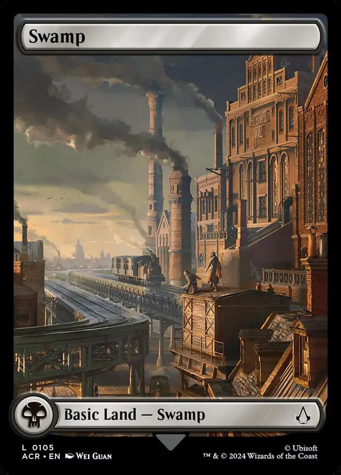 105 - Swamp - Assassin's Creed - Foil - Magic: The Gathering Card
