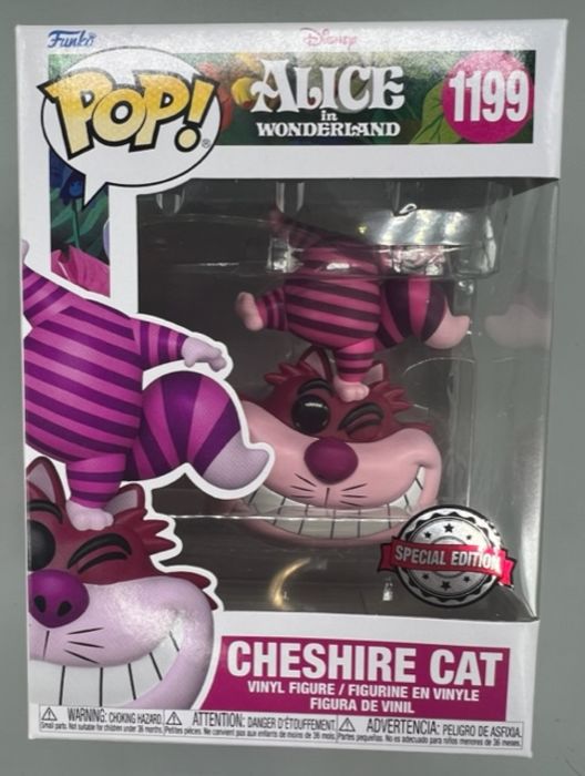 1199 Cheshire Cat (Standing on Head) Disney Alice in Wonderland Funko POP - Box Damaged