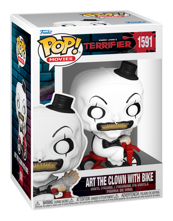 1591 Art the Clown with Bike - Terrifier - Horror - Funko POP - Brand New