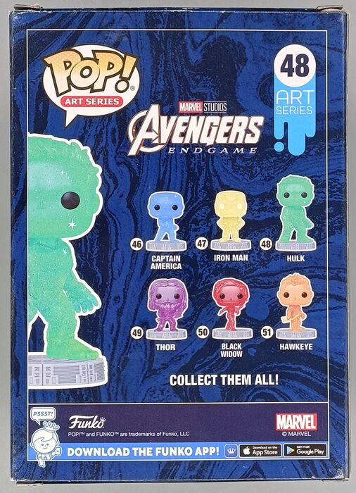 48 Hulk - Art Series - Marvel The Infinity Saga Box Damaged Funko POP