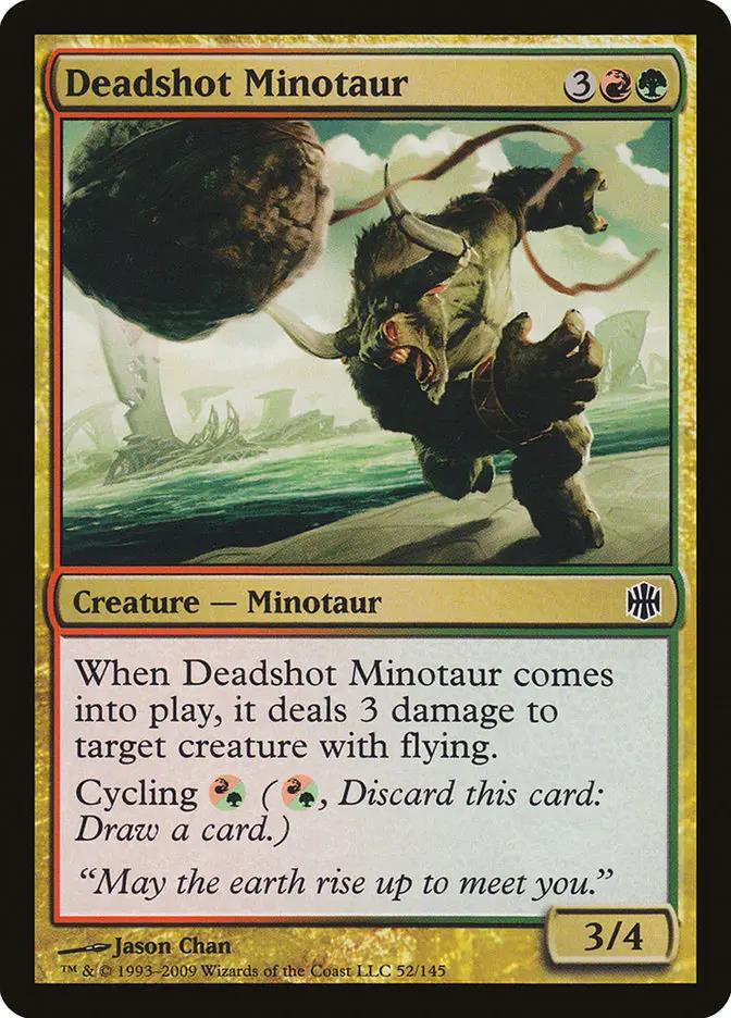 52 - Deadshot Minotaur - Alara Reborn - Normal - Magic: The Gathering Card