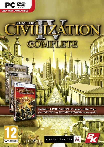 Sid Meiers Civilisation IV Complete  for Windows PC MIcrosoft