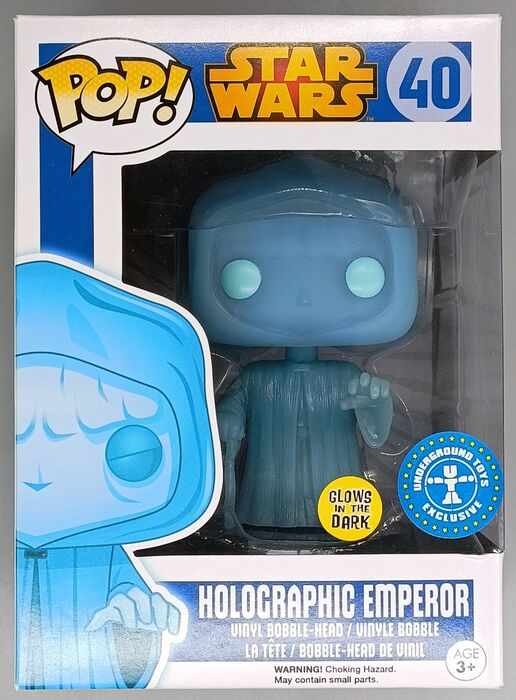 40 Holographic Emperor - Glow - Star Wars Funko POP Funko