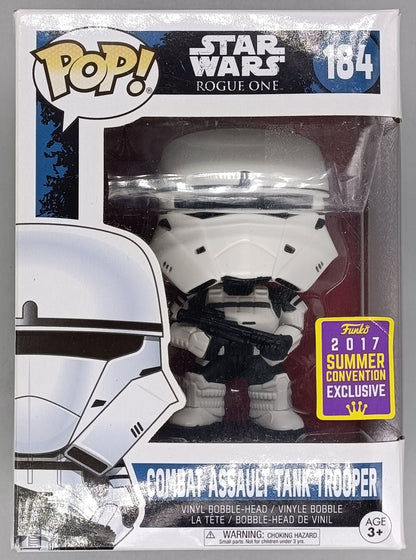 184 Combat Assault Tank Trooper - Star Wars - 2017 Con - Box Damaged Funko POP