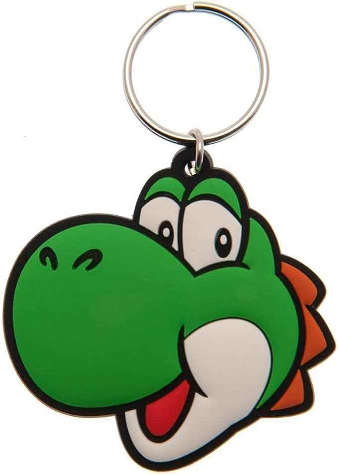 Super Mario Rubber Keychain Yoshi 6 cm - [New] Pyramid International