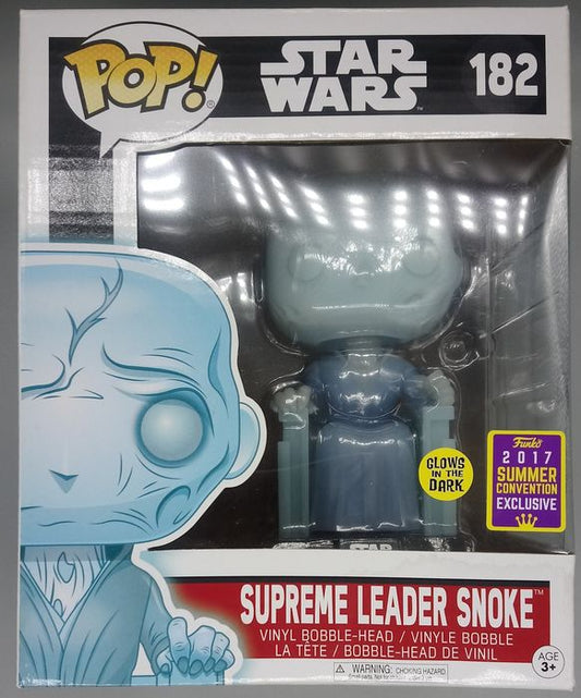 182 Supreme Leader Snoke (Holographic) 6 Inch Glow Damaged Box Funko POP