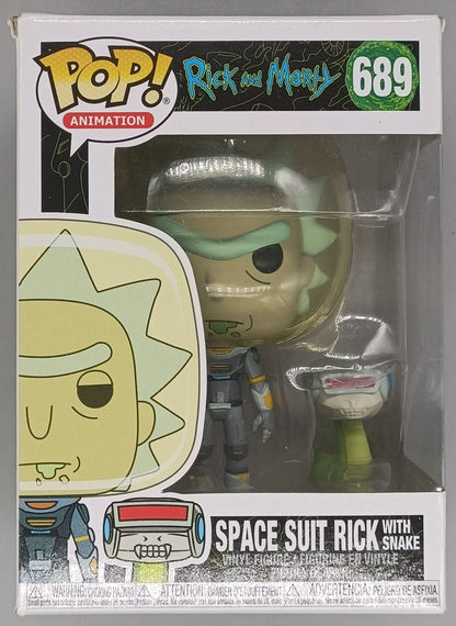 689 Space Suit Rick (with Snake) Rick and Morty Funko POP - Box Damaged