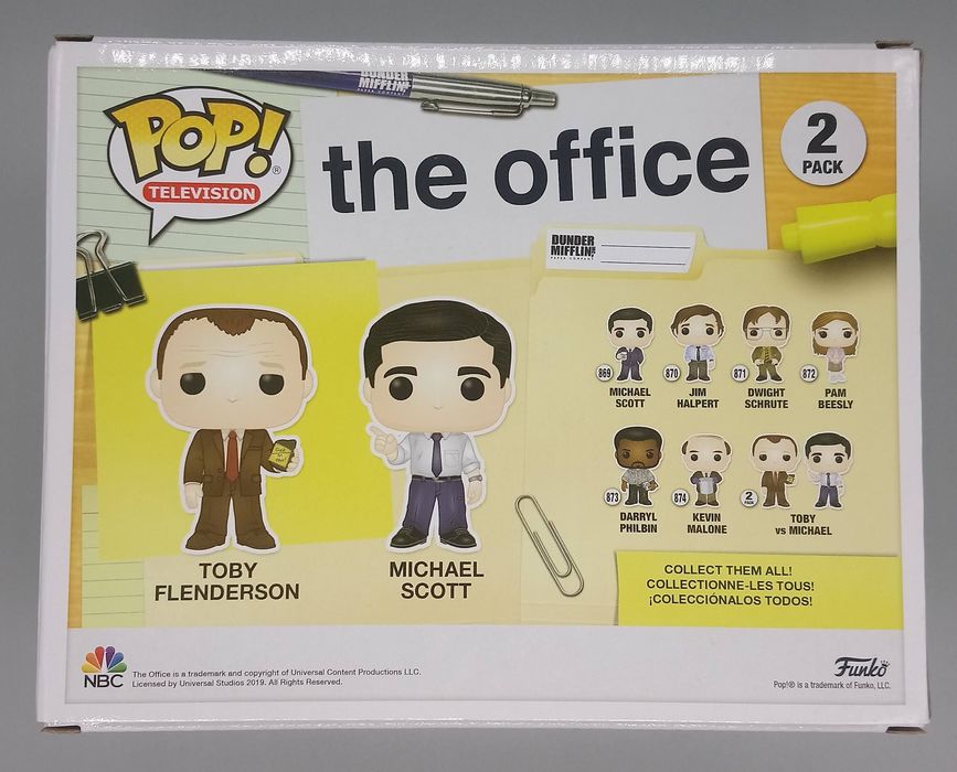 [2 Pack] Toby vs Michael - The Office Funko POP