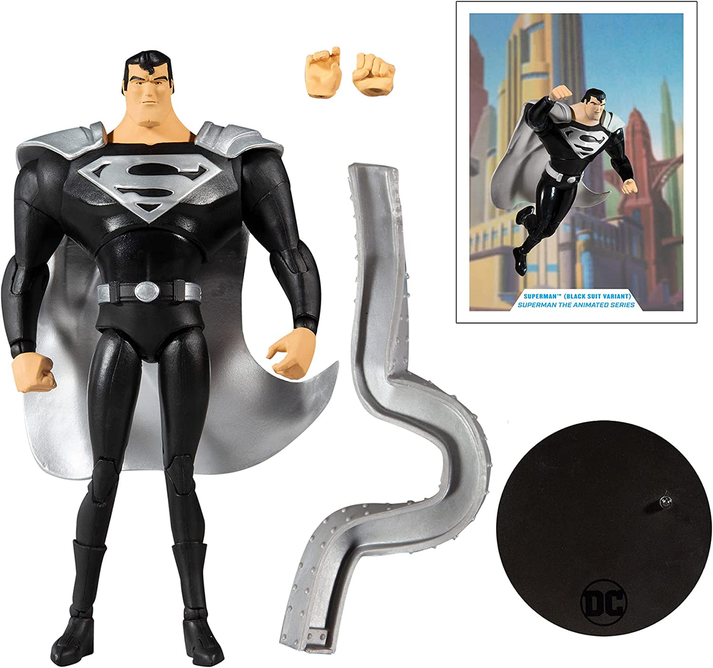 McFarlane-DC-Multiverse Superman Black Suit (Superman Animat Other Figures