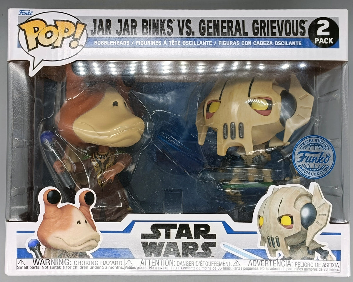 [2 Pack] Jar Jar Binks vs General Grievous Star Wars Clone Wars Funko POP Funko