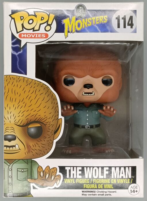 114 The Wolf Man - Universal Monsters - Box Damaged Funko POP