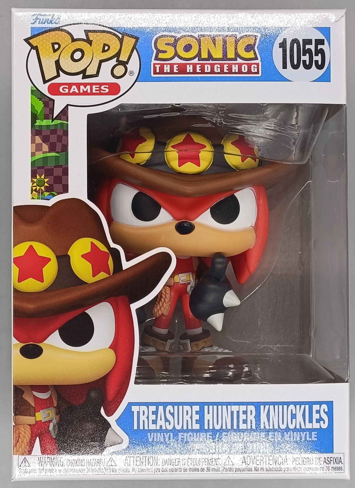 1055 Treasure Hunter Knuckles - Sonic the Hedgehog - Box Damaged Funko POP