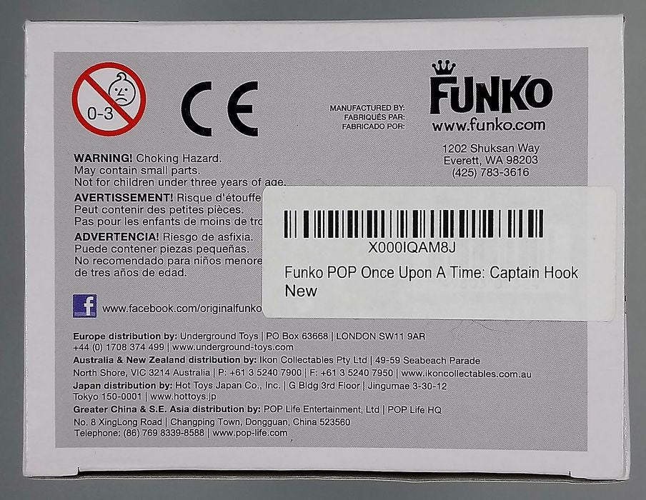 272 Captain Hook - Once Upon A Time - Box Damaged Funko POP