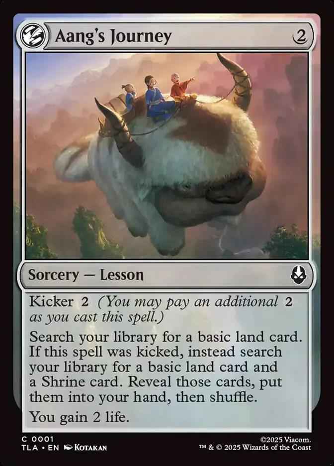 1 - Aang's Journey - Avatar: The Last Airbender - Foil - Magic: The Gathering Card
