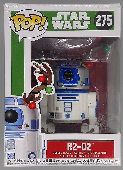 275 R2-D2 (with Antlers) - Star Wars - Holiday - Box Damaged Funko POP