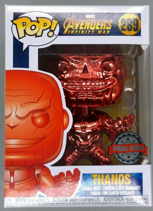 289 Thanos (Red) - Chrome - Marvel Avengers Infinity War Funko POP Funko