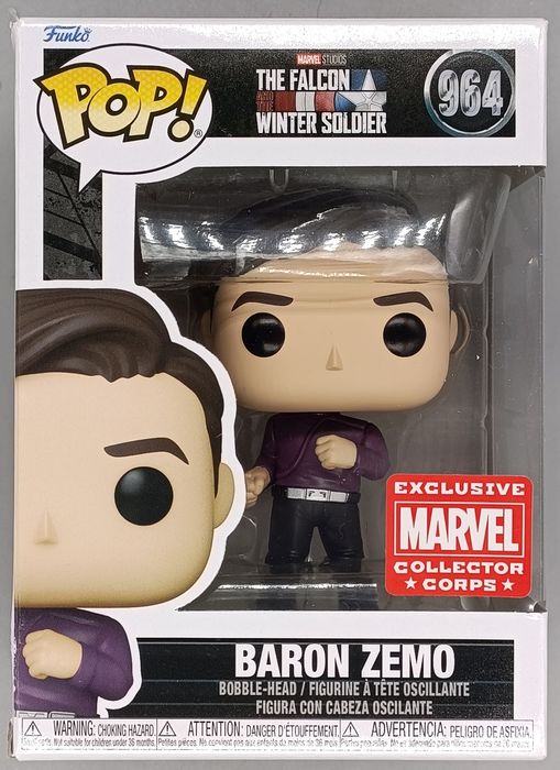 964 Baron Zemo (Dancing) Marvel Falcon Winter Soldie Box Damaged Funko POP