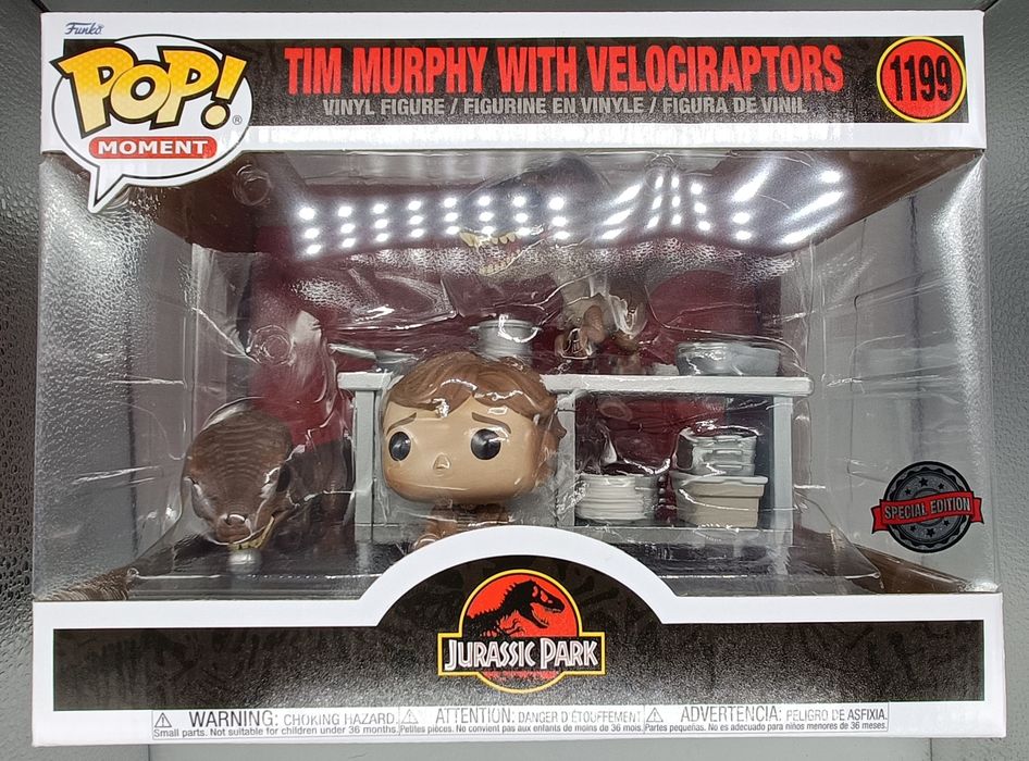 1199 Tim Murphy with Velociraptors Movie Moment Pop Movies Funko POP Funko