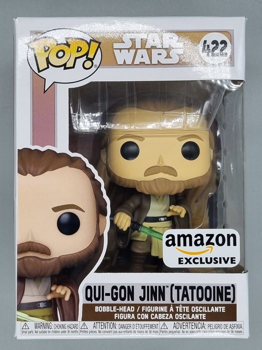 422 QuiGon Jinn (Tatooine) Star Wars Funko POP - Box Damaged Funko