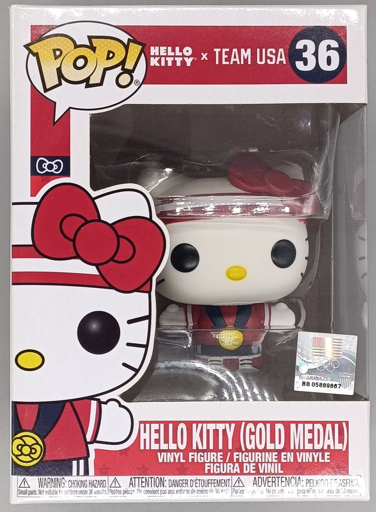 36 Hello Kitty (Gold Medal) - Sanrio Funko POP Funko