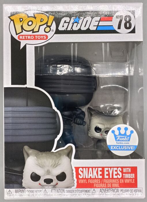 78 Snake Eyes (w/ Timber) - GI Joe - Box Damaged Funko POP Funko
