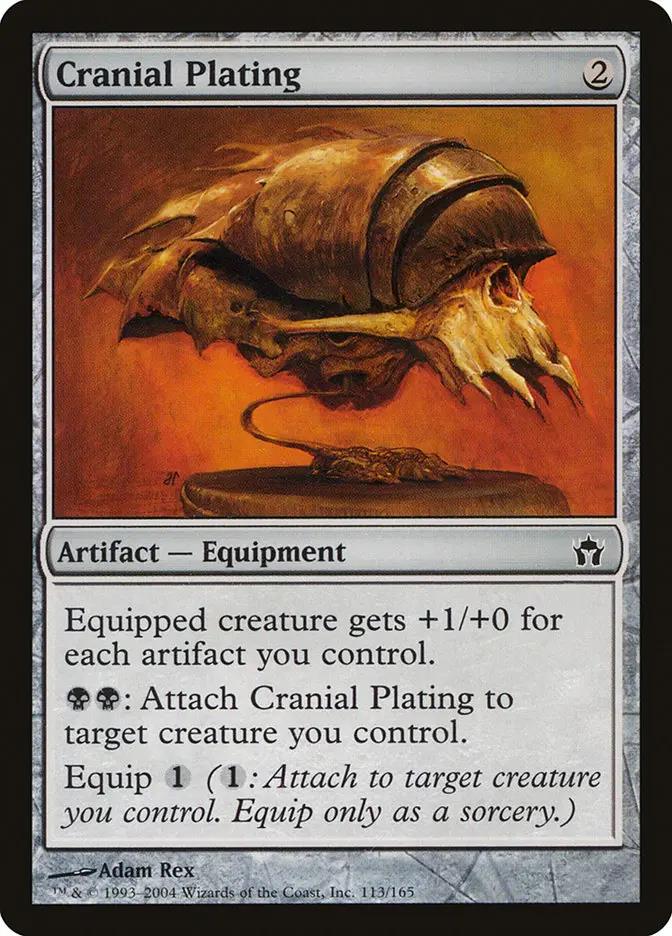 113 - Cranial Plating - Fifth Dawn - Normal - Magic: The Gathering Card