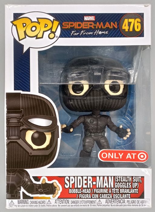 476 Spider-Man (Stealth Suit- Goggles Up) Marvel Far Box Damaged Funko POP