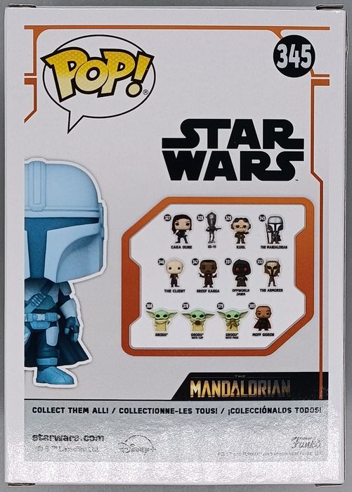 345 The Mandalorian (Beskar Armor- Holographic) Glow Funko POP