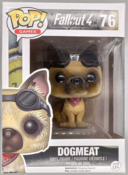 76 Dogmeat - Flocked - Fallout 4 - Box Damaged Funko POP