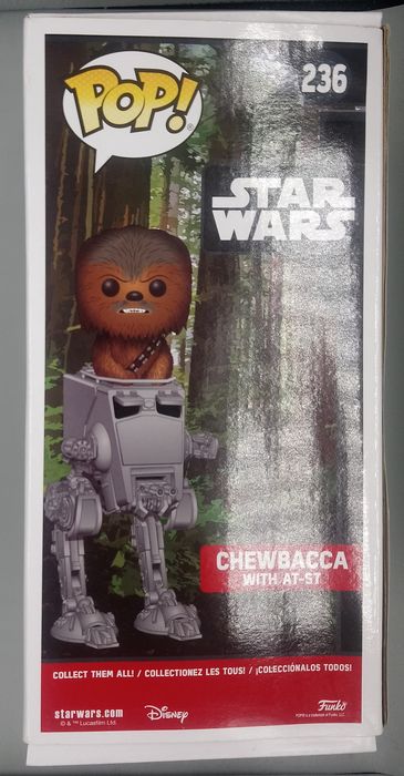 236 Chewbacca (with AT-ST) - Deluxe - Star Wars - Box Damaged Funko POP