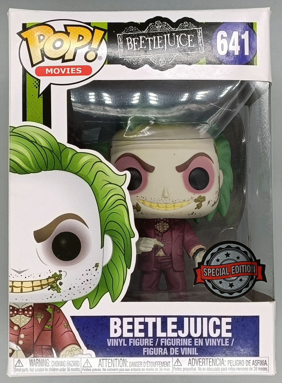 641 Beetlejuice (Wedding Outfit) Beetlejuice - Horror Funko POP (Box Damage)