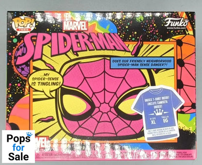652 Spider-Man (Blacklight) - Marvel with T-Shirt (X-Large)