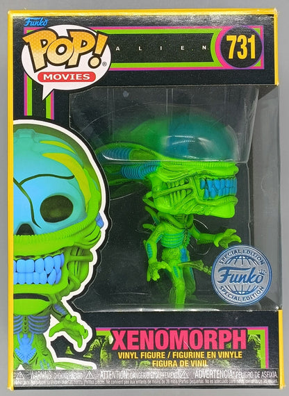 731 Xenomorph (Blacklight) - Alien Funko POP Box Damaged