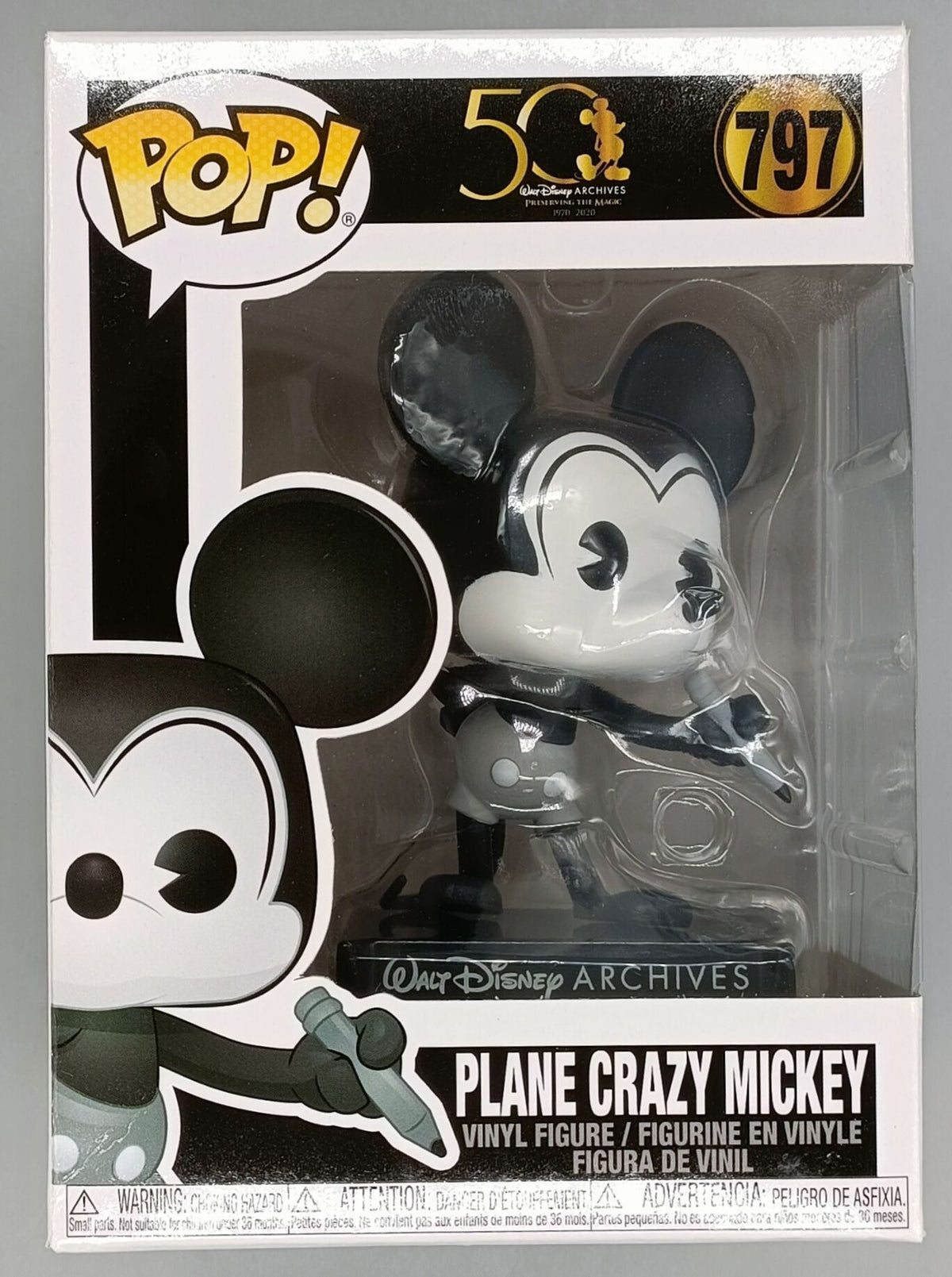 797 Plane Crazy Mickey (Archives) Disney Funko POP (Box Damage)